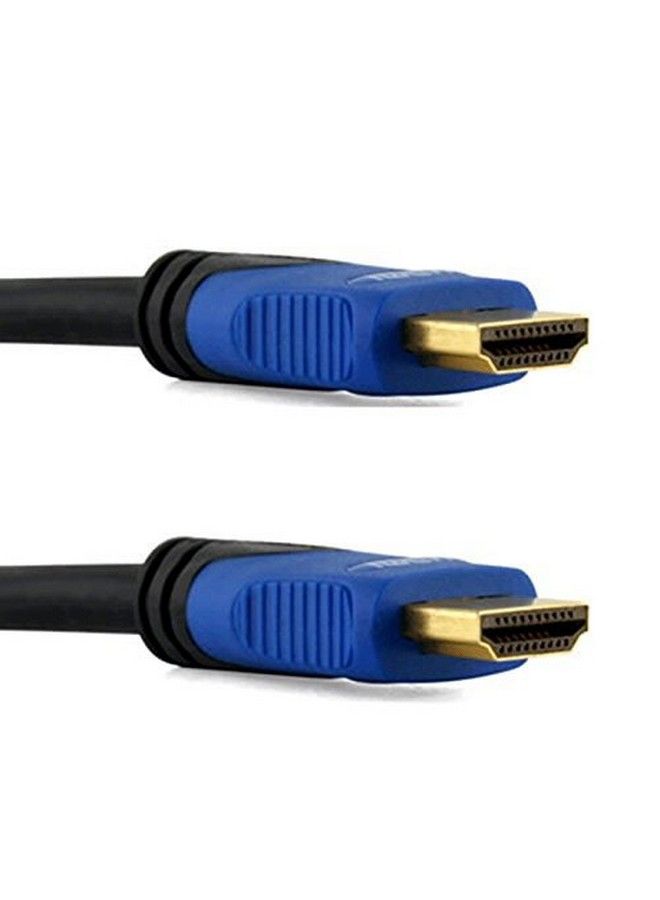 Hdmi Cable 75 Feet V1.4 Ultrahigh Speed Supports Ethernet Audio Return (Arc) Bandwidth Up To 18Gbps 3D Hd 1080P Ready 75Ft Braided Nylon Cable Cord Gold Plated Blue