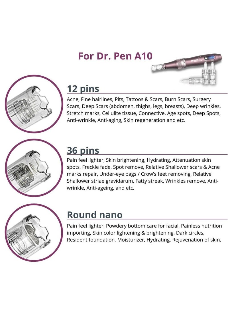 Derma Ultima A10 Interchangeable Syringe Barrel 36 Needles 25 Needles 8 cm