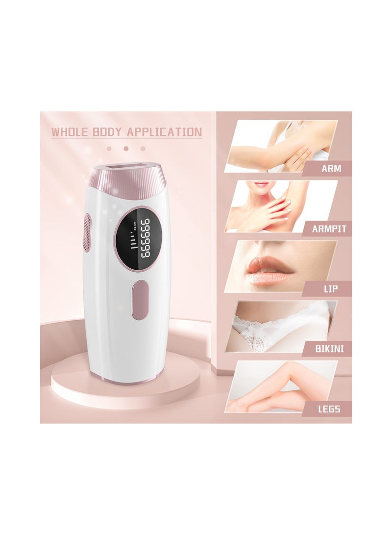 Women and Men Laser Hair Removal IPL Epilator Professional Facial Hair Removal At Home, Upgrade to 999,999 Permanent Glitter Ice Sensation Hair Removal Device