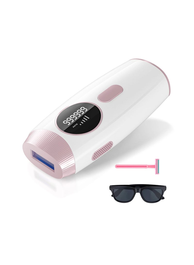 Women and Men Laser Hair Removal IPL Epilator Professional Facial Hair Removal At Home, Upgrade to 999,999 Permanent Glitter Ice Sensation Hair Removal Device