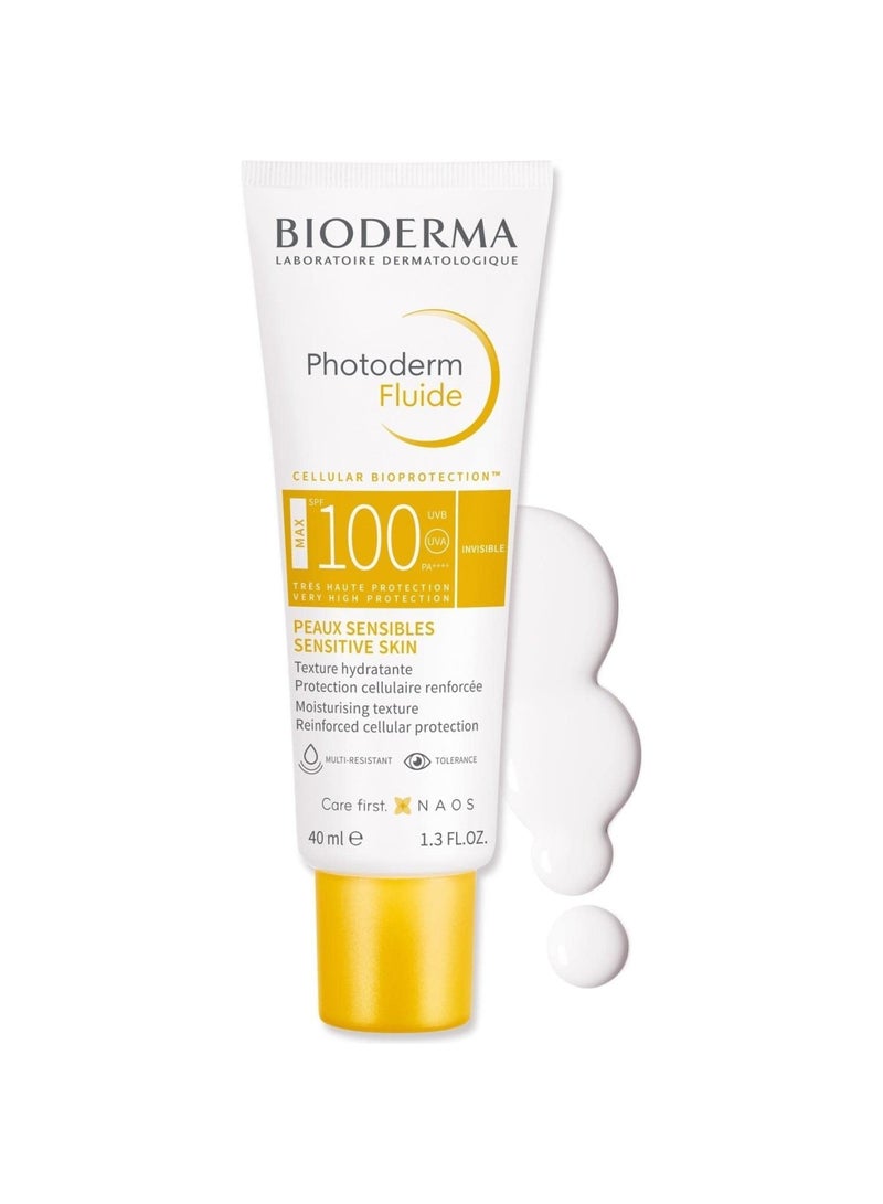 Photoderm Fluide Max Spf100 Invisible Maximum Sensory Protection For Sensitive Skin 40ml