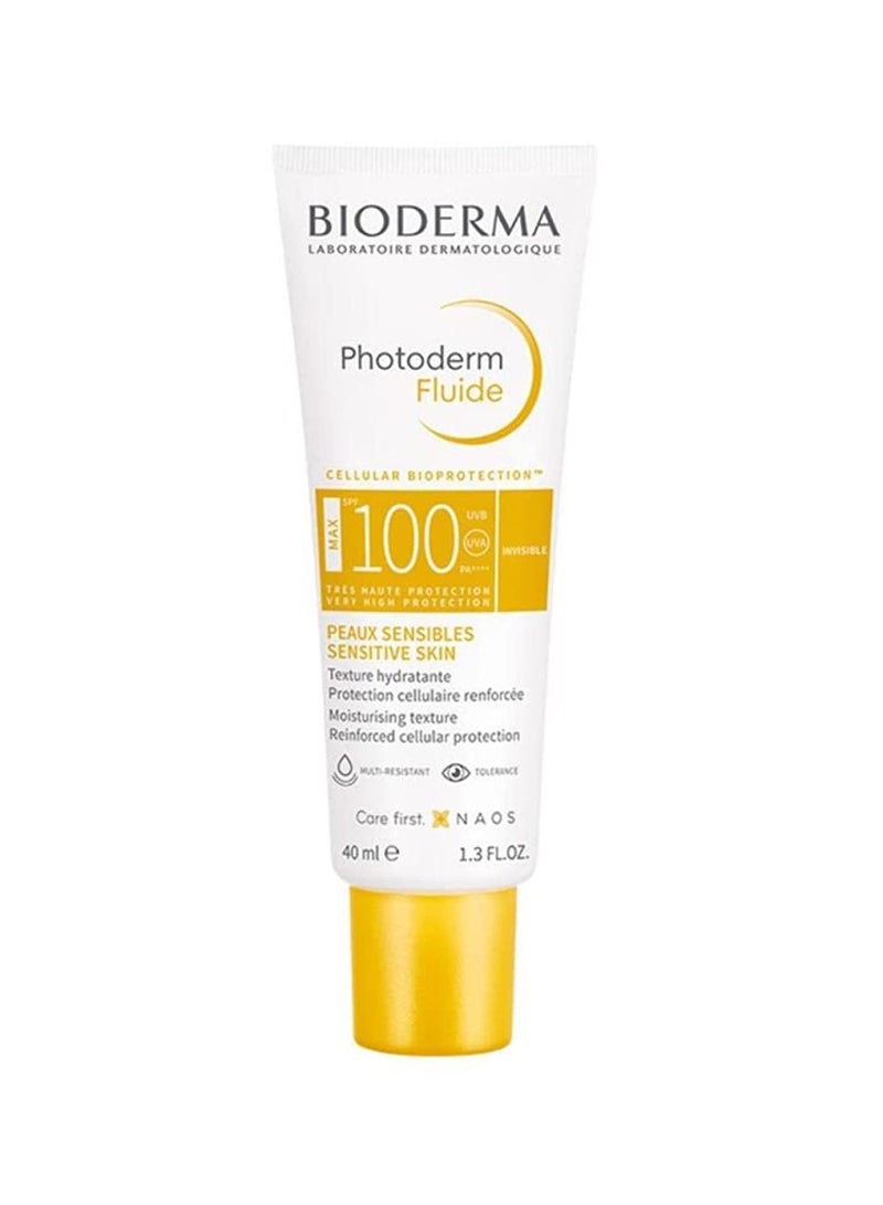 Photoderm Fluide Max Spf100 Invisible Maximum Sensory Protection For Sensitive Skin 40ml