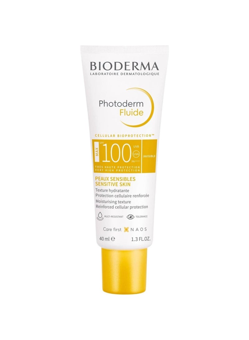 Photoderm Fluide Max Spf100 Invisible Maximum Sensory Protection For Sensitive Skin 40ml
