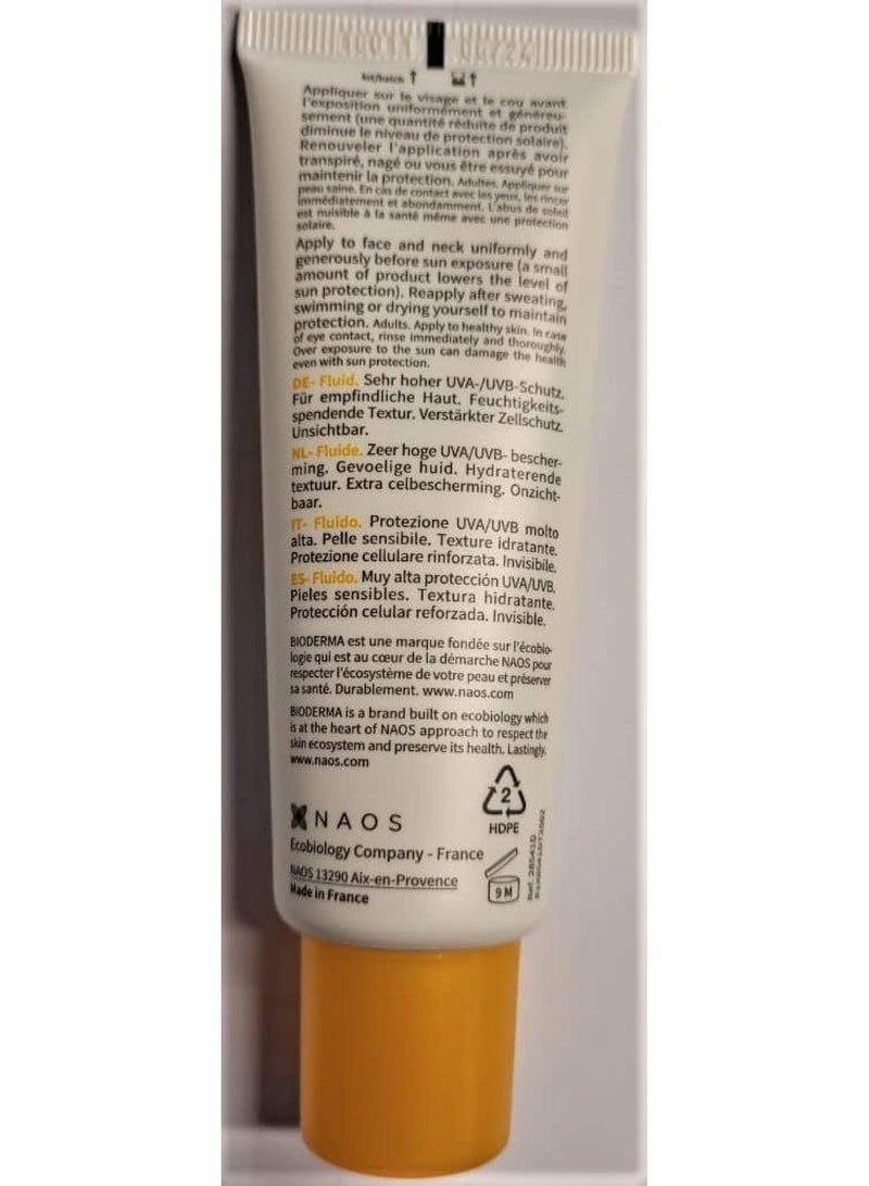 Photoderm Fluide Max Spf100 Invisible Maximum Sensory Protection For Sensitive Skin 40ml