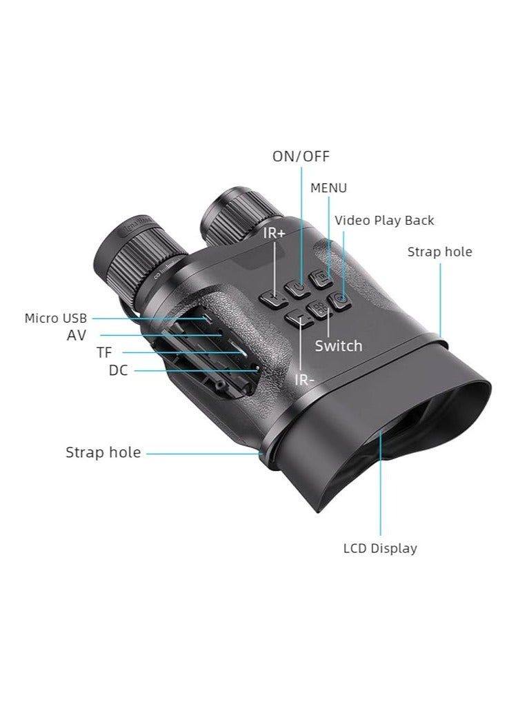 APL-NV01 UHD Night Vision Goggles Digital Infrared Binoculars 438 Yards Viewing Range 2.3