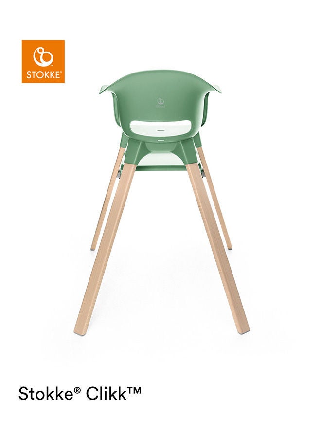 Clikk High Chairall - In - One Baby High Chair With Tray + Harnesslight, Durable And Travel Friendlyergonomic And Adjustable Featuresbest For 6 - 36 Months Or Up To 15Kg/33Lbsclover Green