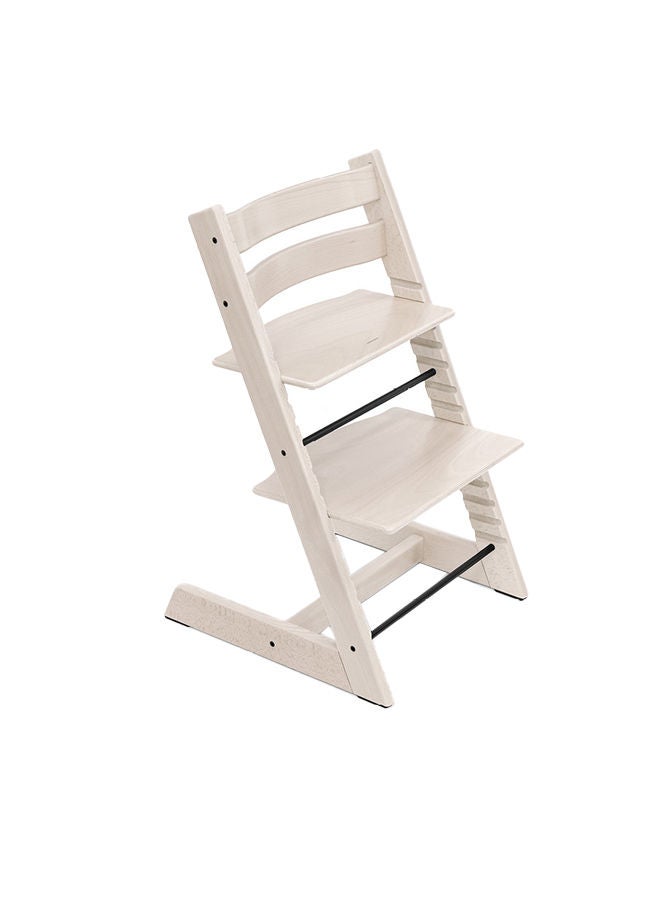Tripp Trapp Chair + Tripp Trapp Newborn Set ( Grey ) Cozy, Safe And Simple To Usebaby Chair For Newborns Up To 20 Lbs /9 Kg White Wash