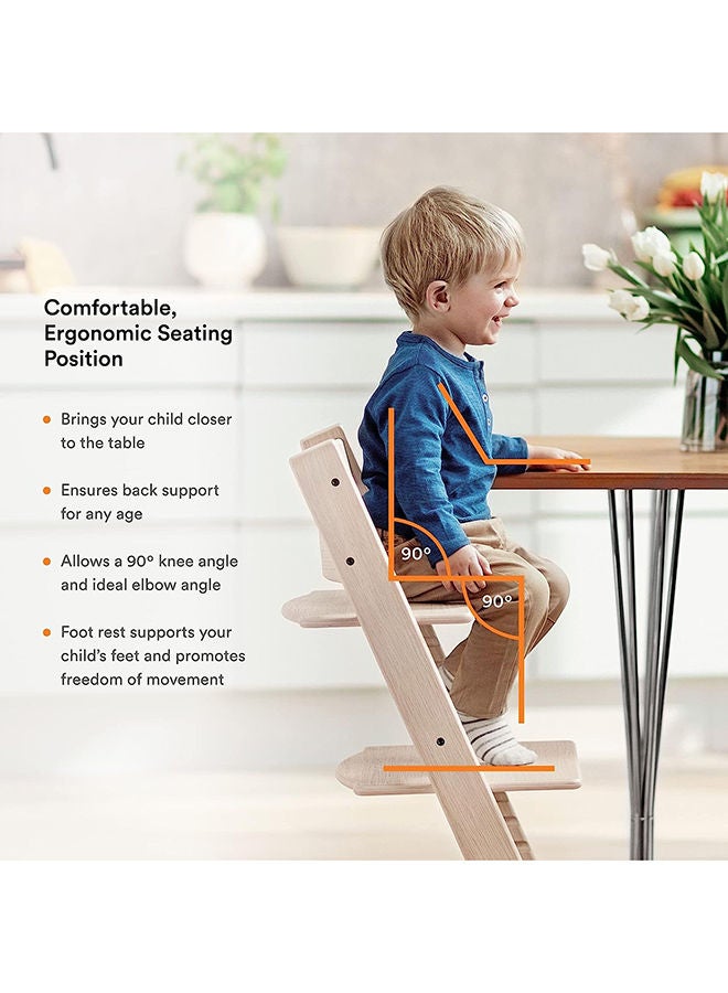 Tripp Trapp Chair Adjustable, Convertible Baby High Chair For Toddlers , Children And Adults Convenient, Comfortable And Ergonomic Classic Design Natural