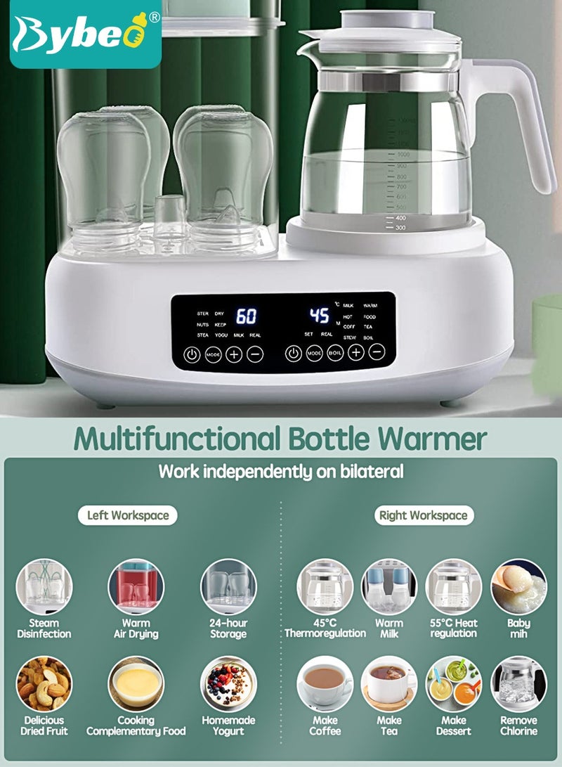4-In-1 Multifunctional Baby Bottle Sterilizer, Dryer, Warmer And Steamer, 72H Keep Warm With Smart Temperature Control, Auto Shut-Off, BPA Free