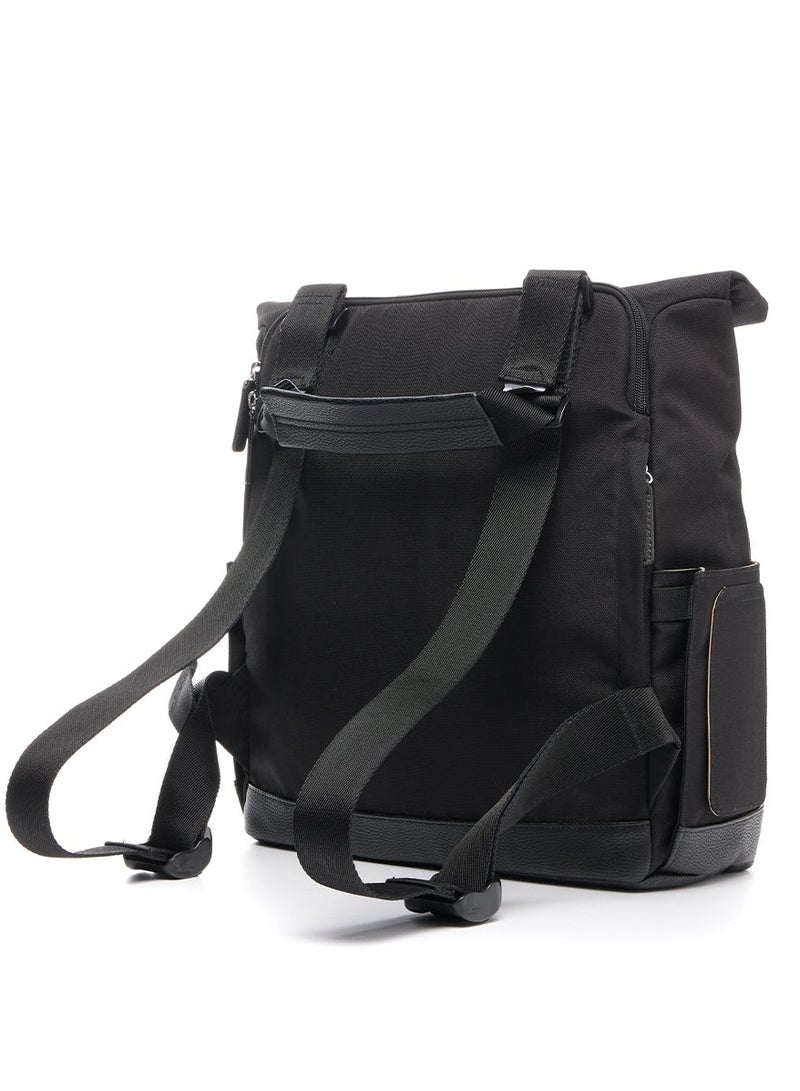 Quinn Eco Convertible Diaper Bag Black