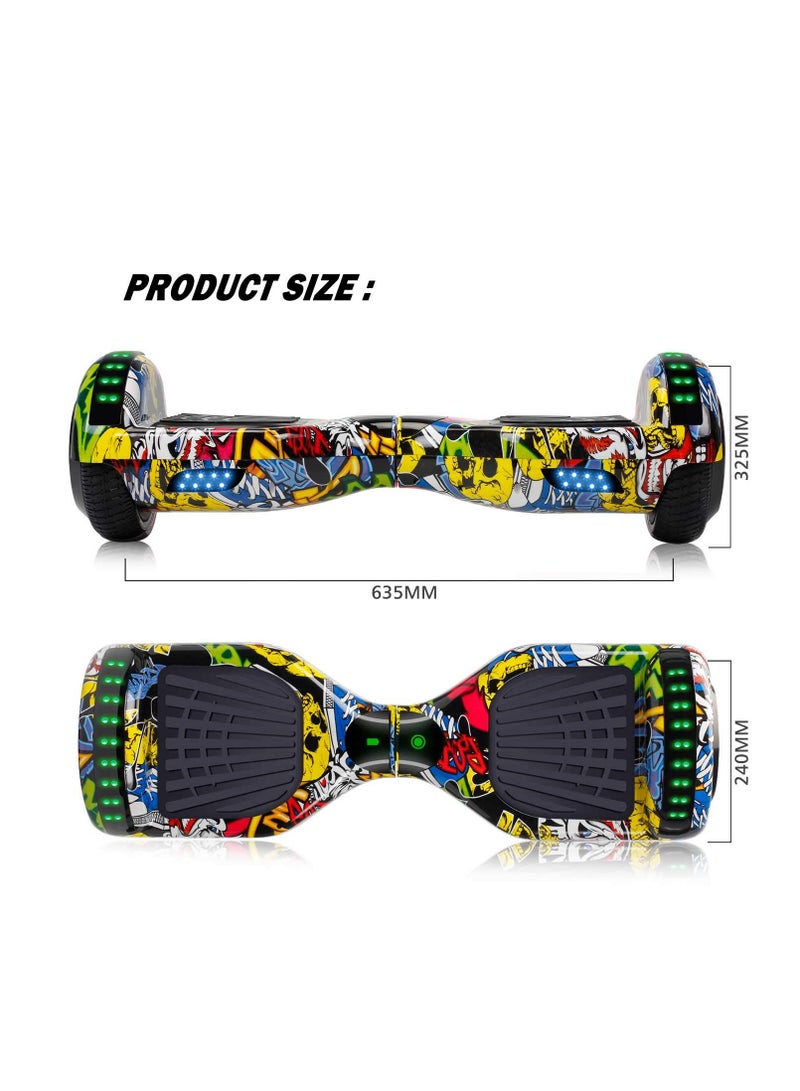 Coolbaby Hoverboard 6.5” Self Balancing Hoverboard, Two-Wheel Self Balancing Scooter with LED Light Hoverboard for Kids & Adult