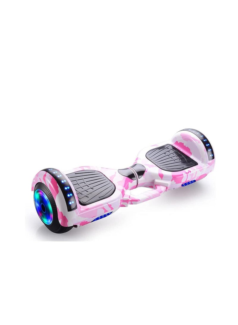 COOLBABY Self-Balancing Electric Scooters Skin Hover Board Sticker Self Balance Hoverboard for Kid With Bluetooth Speakers And Led Lights Wheels with Bag