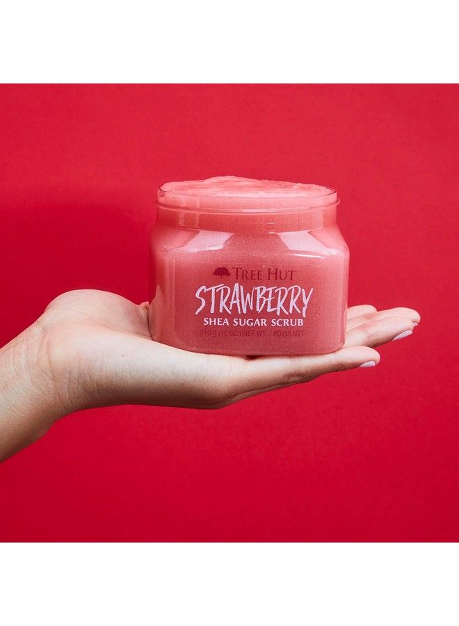 Shea Sugar Body Scrub Strawberry18oz With Single FragranceFree Makeup Remover Cleansing Towelettes