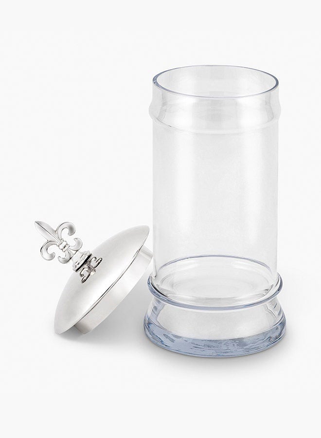 Candy Jar W/Metal Cover 14X14X34Cm