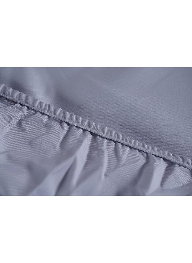 Luxury Living 3-Piece Fitted Sheet Set 160X200+35Cm Silver