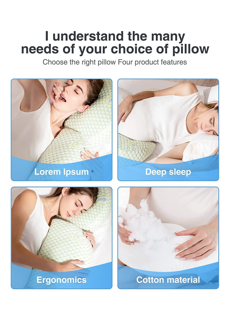 Pregnancy Pillows for Sleeping, Maternity Pillow, Pregnancy Body Pillow Support for the Back, Legs, Belly, and Hips of Pregnant Women, Detachable and Adjustable with Pillow Cover