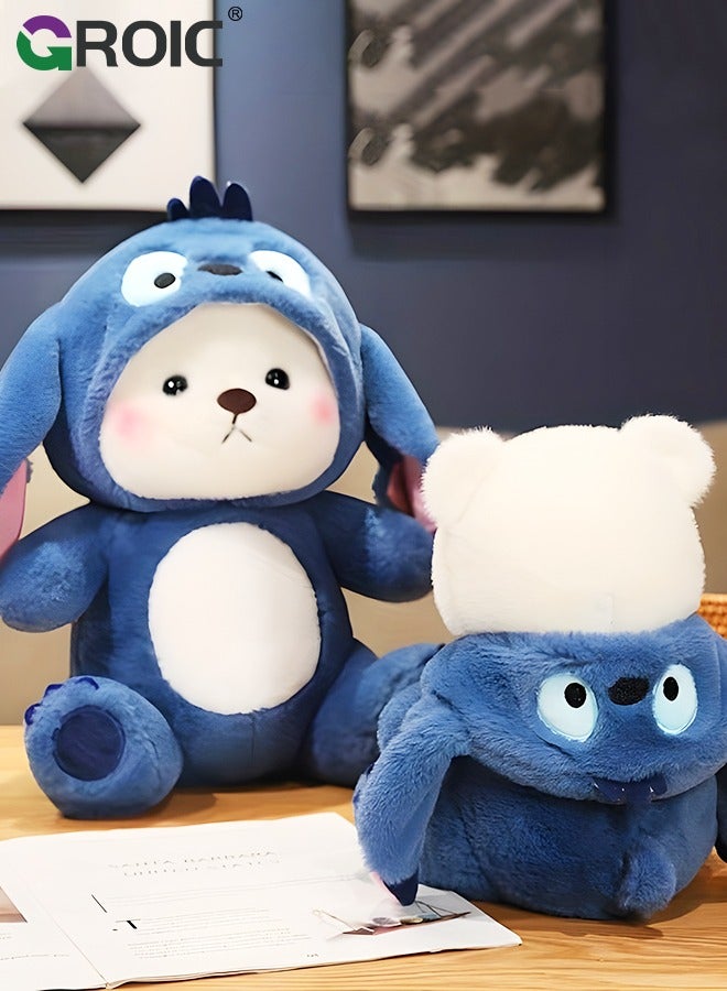 Cute Bear Plush Toy,Plush doll Toy,Stuffed Animal Plushies Doll, Kawaii Soft Stuffed Pillow,Stuffed Toy,Stitch Plush Toy
