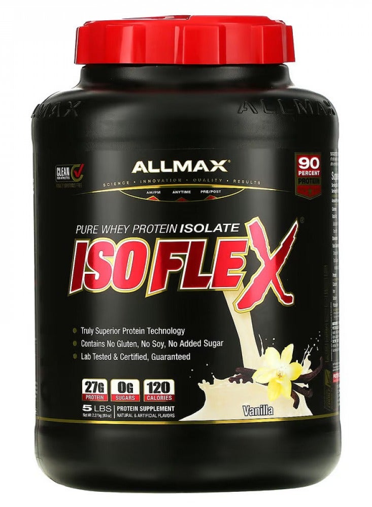 Allmax Isoflex Pure Whey Protein Isolate Vanilla 5 lbs