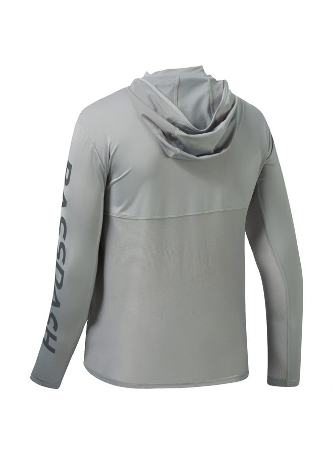 UPF 50+ Men's UV Sun Protection Long Sleeve Performance Fishing Hoodie Hooded Shirts