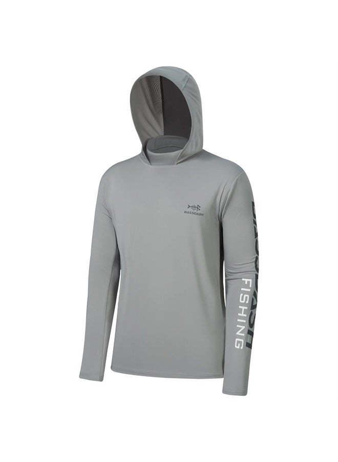 UPF 50+ Men's UV Sun Protection Long Sleeve Performance Fishing Hoodie Hooded Shirts