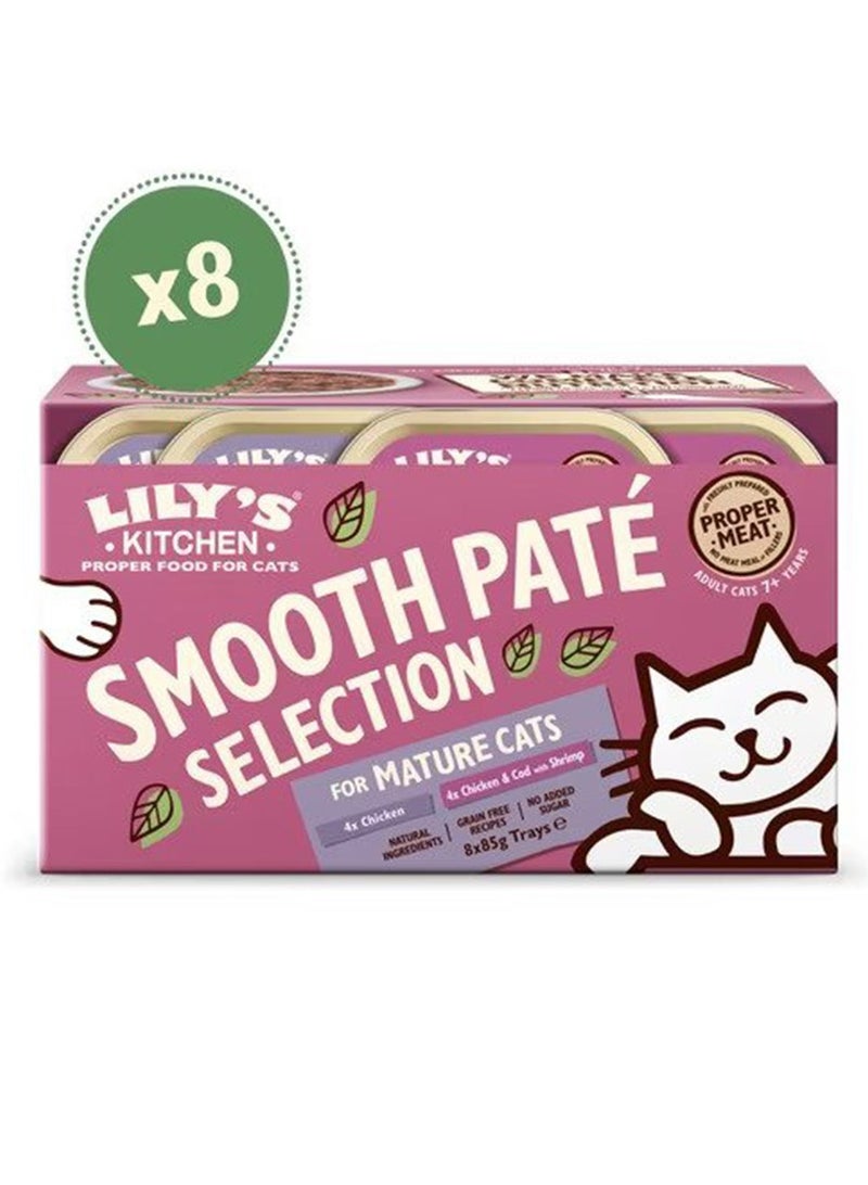 Lily's Kitchen Pate For Mature Cats Multipack Wet Cat Food 8x85g