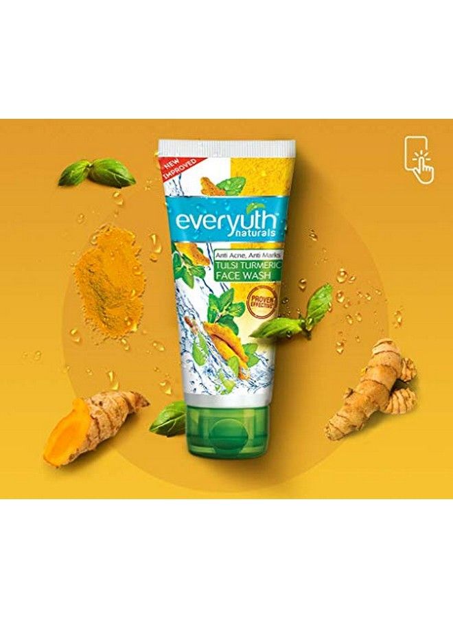 Tulsi Turmeric Face Wash Anti Acne Anti Marks Face Wash (50Gm4Qty) Pack Of 01