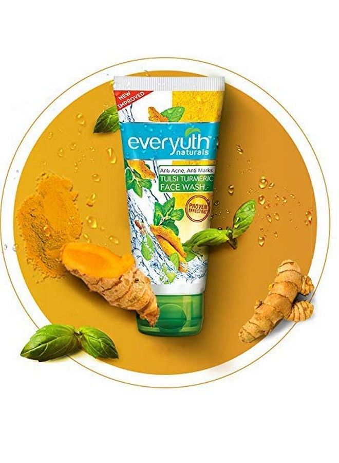 Tulsi Turmeric Face Wash Anti Acne Anti Marks Face Wash (50Gm4Qty) Pack Of 01