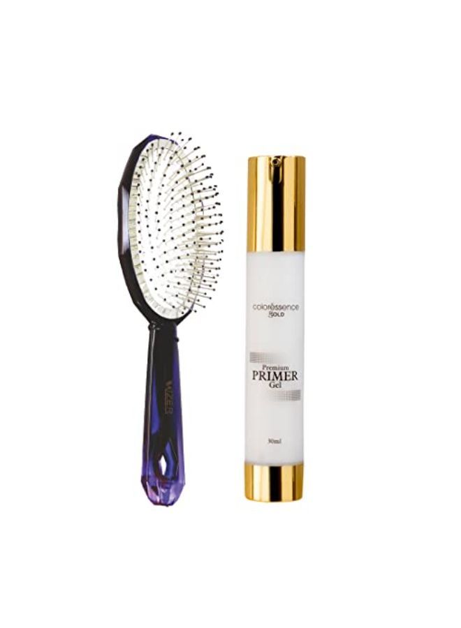 Premium Primer Gel Smoothening Moisturizing Pre Makeup Base (30 Ml) - Free Blue Paddle Hair Brush