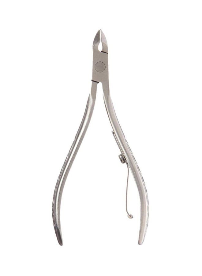 Half Jaw Nail Cuticle Nipper Silver