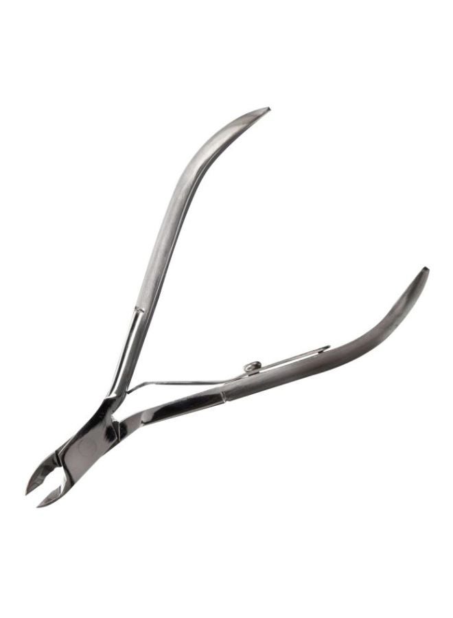 Half Jaw Nail Cuticle Nipper Silver