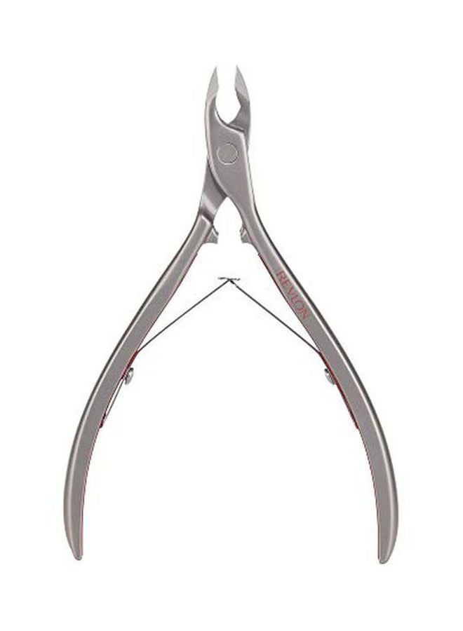 Half Jaw Nail Cuticle Nipper Silver