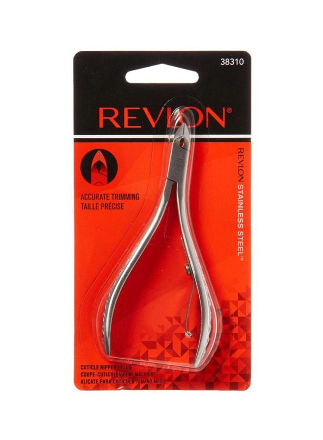 Half Jaw Nail Cuticle Nipper Silver