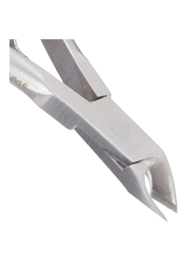 Half Jaw Nail Cuticle Nipper Silver