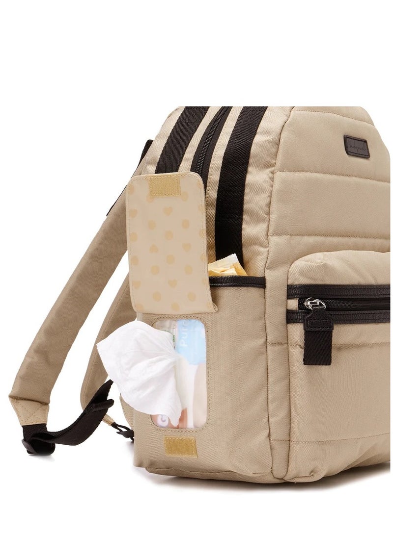 Lola Eco Quilt Diaper Bag Fawn