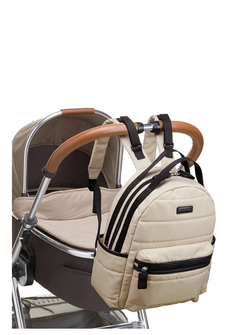 Lola Eco Quilt Diaper Bag Fawn