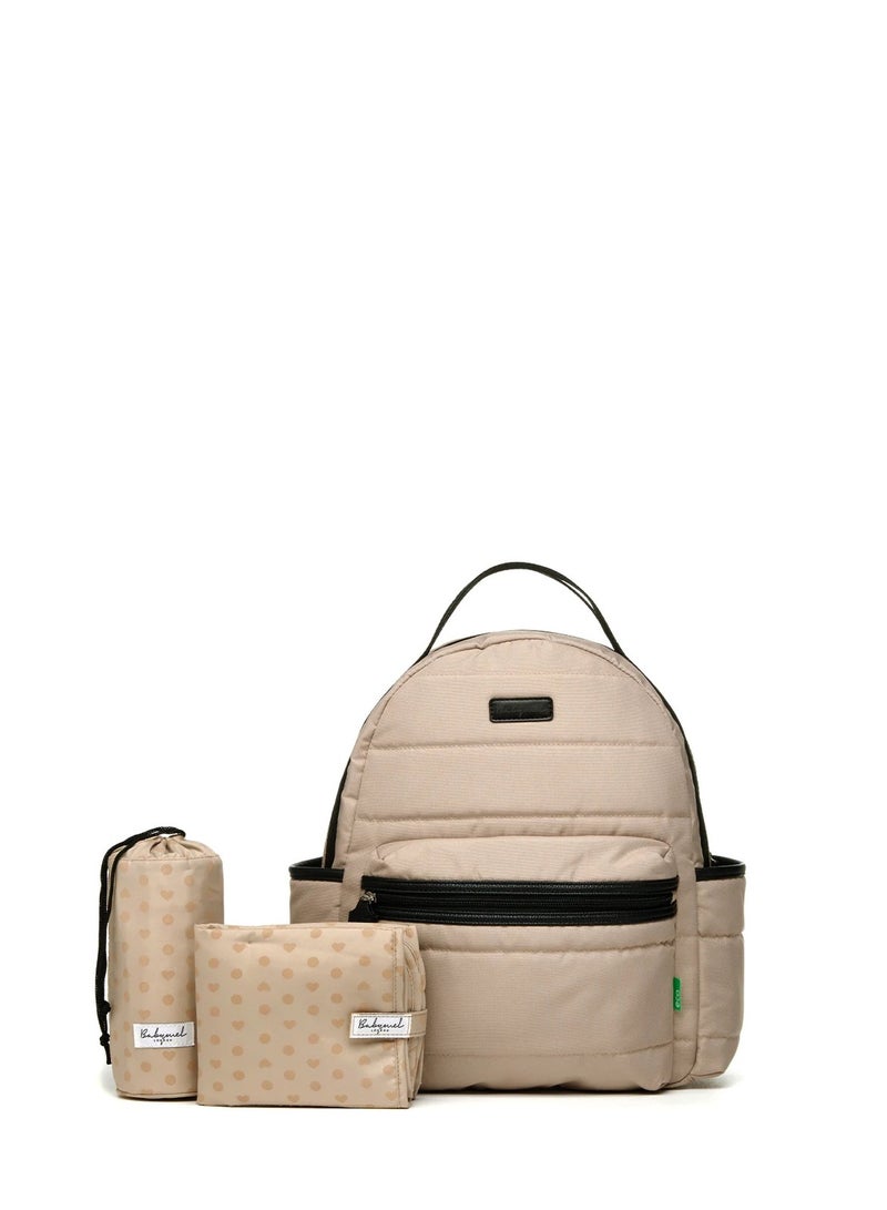 Lola Eco Quilt Diaper Bag Fawn