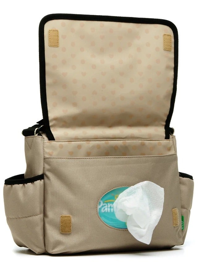 Stroller Diaper Bag eco Quilt Fawn