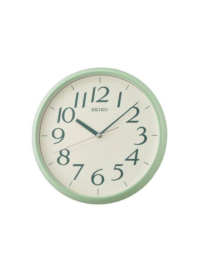 Wall Clock White/Light Green