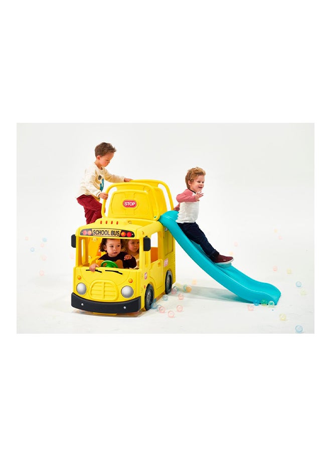 3 In 1 School Bus Slide Play Set