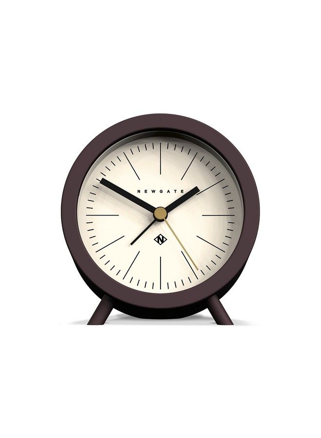 Fred Alarm Clock Small Retro Design Perfect For The Bedroom Living Room Or Office… (Chocolate)