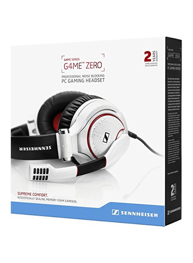 Game Zero PC Gaming Headset Black/White/Red