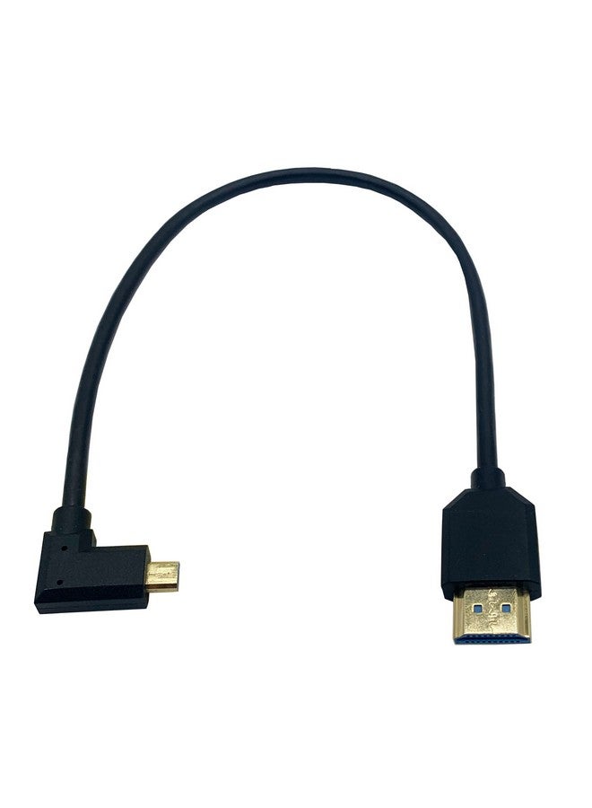 Hdmi 8K Cable Micro Hdmi To Hdmi Cable 1Ft 8K@60Hz Hdmi Male To Micro Hdmi Male High Speed Cord For Portable Home Digital Devices Notebook And More (Micro Hdmi To Hdm (Right))