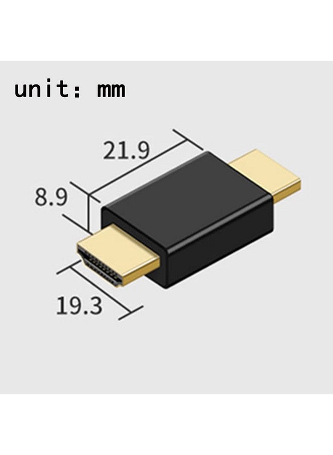 Hdmi Adapterhdmi Male To Male Coupler Extender Connector For Hdtv 1080P Hdmi Cable Extension Converter(2 Pack)