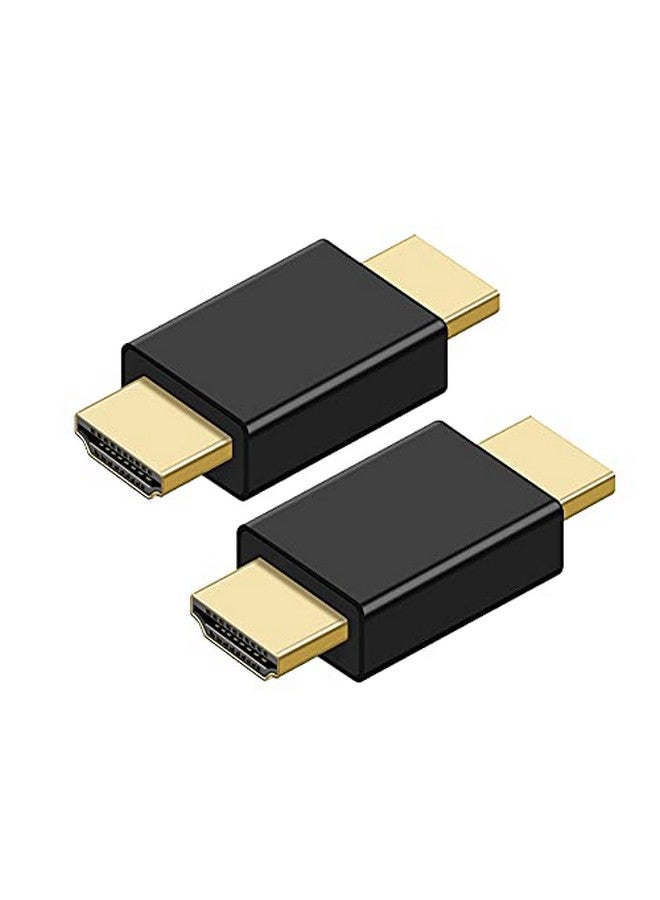 Hdmi Adapterhdmi Male To Male Coupler Extender Connector For Hdtv 1080P Hdmi Cable Extension Converter(2 Pack)