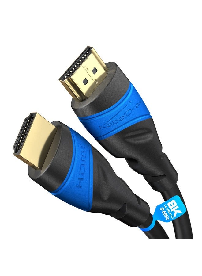 Hdmi Cable 8K 4K 1Ft With A.I.S Shielding Designed In Germany (Supports All Hdmi Devices Like Ps5 Xbox Switch 8K@60Hz 4K@120Hz High Speed Hdmi Cord With Ethernet Black) By Cabledirect