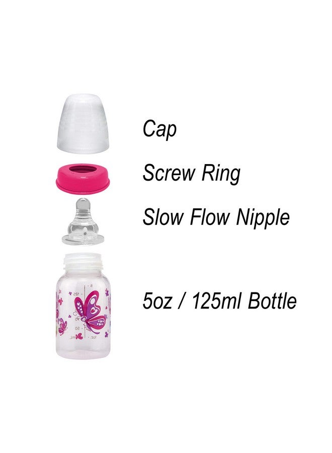 Parents Choice 3 Pack Of 5 Ounce Baby Bottles Slow Flow Nipple