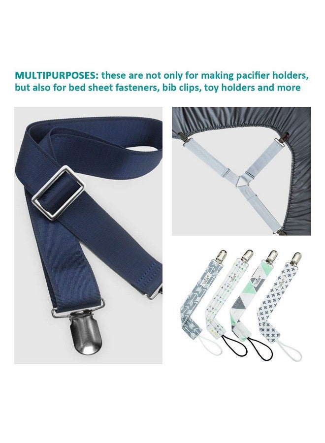 20 Pieces Men Suspender Clips Heavy Duty Bed Sheet Fasteners Clips Sheet Straps Holder Fasteners Clips