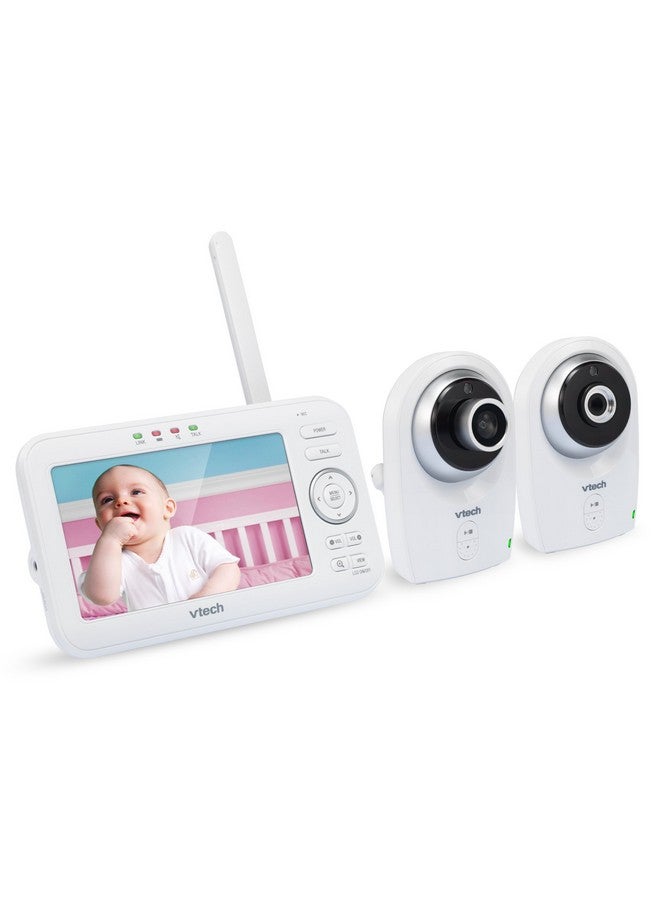 Vm3512 Video Baby Monitor With Interchangeable Wideangle Optical Lens And Standard Optical Lens 720P