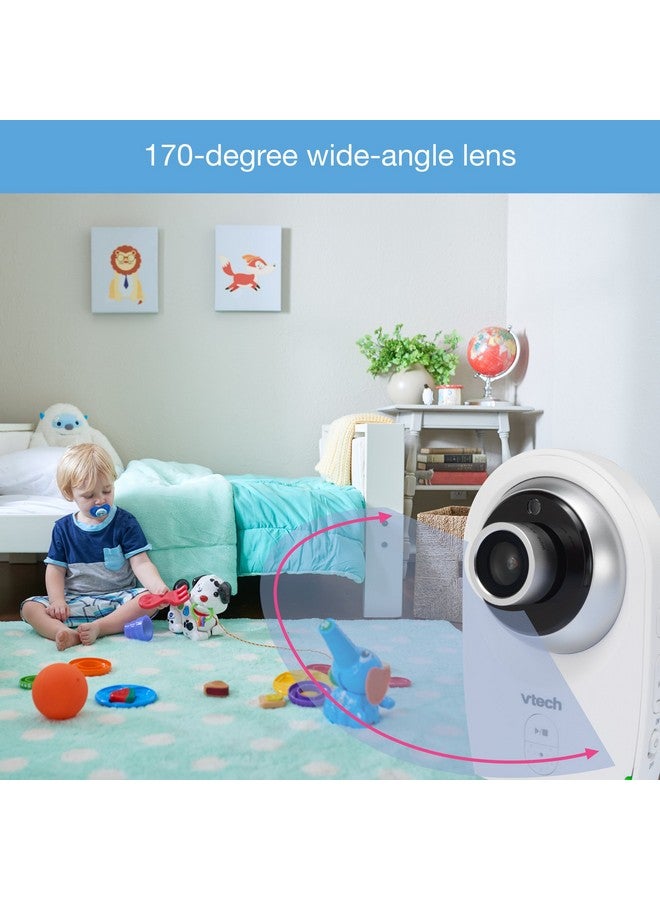 Vm3512 Video Baby Monitor With Interchangeable Wideangle Optical Lens And Standard Optical Lens 720P