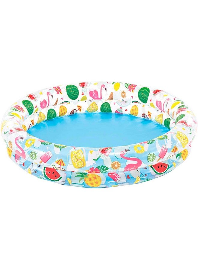 Inflatable Stars Kiddie 2 Ring Circles Swimming Pool (48